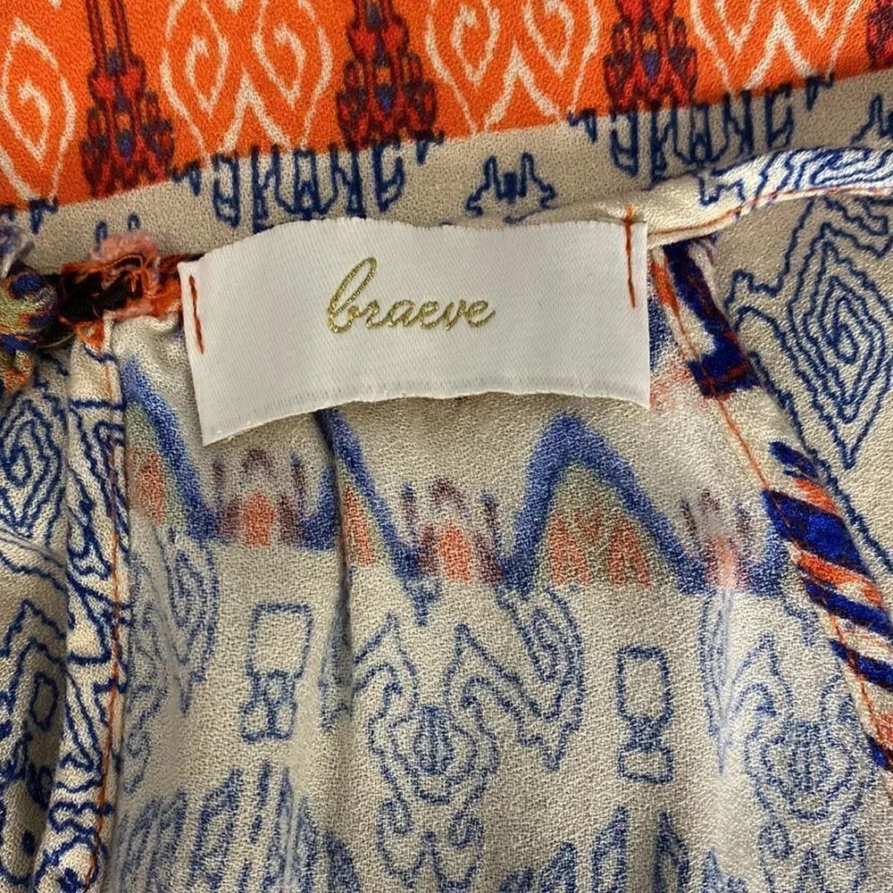 Braeve Halter Keyhole Patterned Dress Size L - Picture 6 of 7